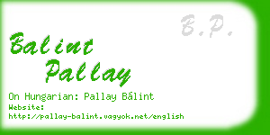 balint pallay business card